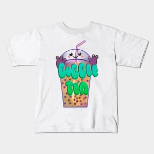 Milky bubble tea…..tee Kids T-Shirt